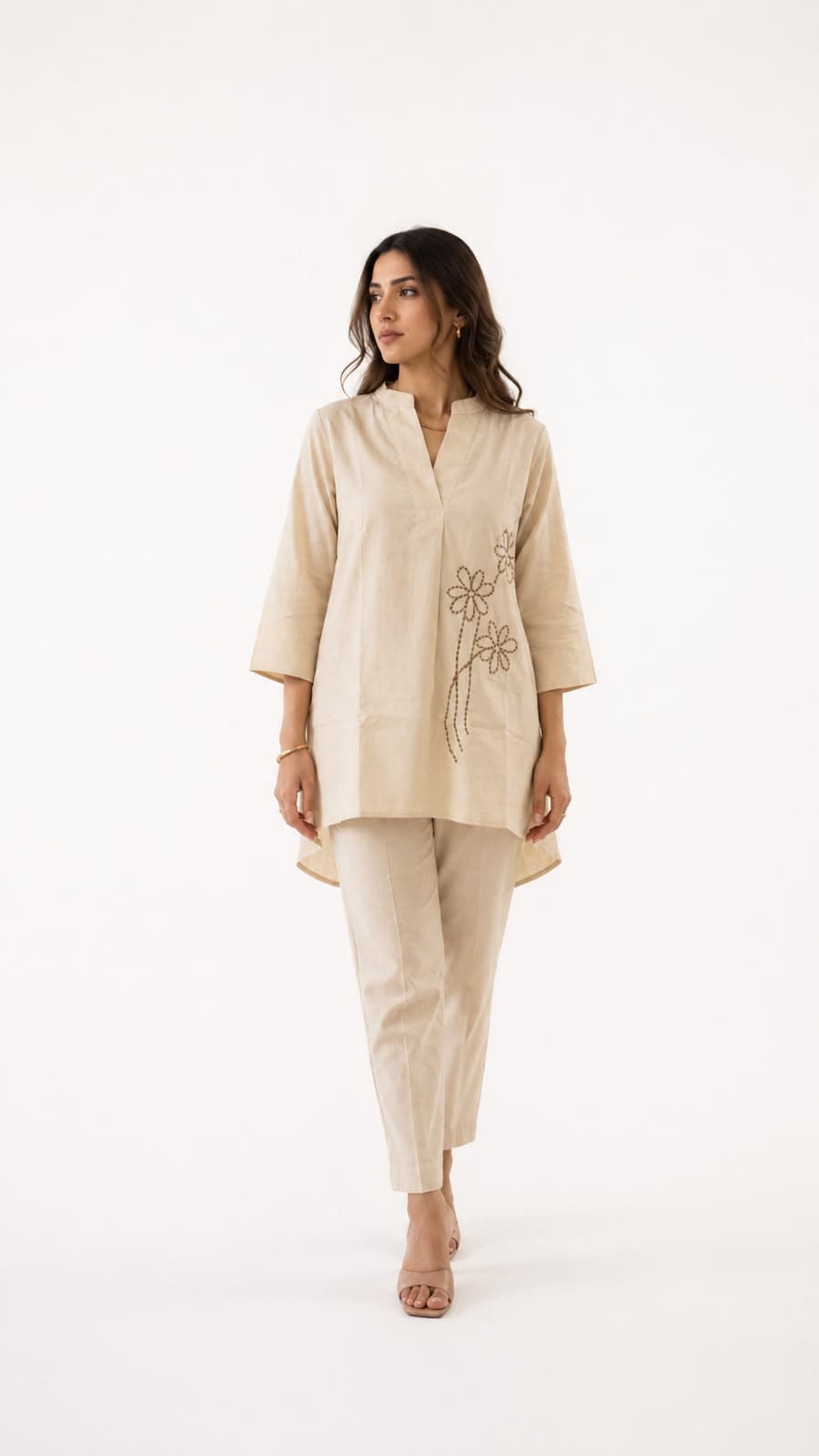 Ivory Linen Coord